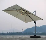 GU0111S Large Cantilever Umbrella with Solar Light 3X4M