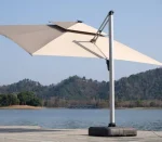 GU0111S Large Cantilever Umbrella with Solar Light 3X4M - Image 2