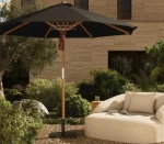 GU1003 Teak Centre Pole Teak Umbrella Dia270cm - Image 2