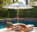 GU1003 Teak Centre Pole Teak Umbrella Dia270cm - Image 6