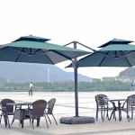 GU603A Green Double Sided Cantilever Umbrella