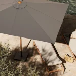 GU1003 Teak Centre Pole Umbrella