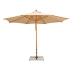 GU1003 TEAK Centre Pole Garden Umbrella Teak Wood - Image 8