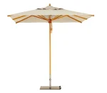 GU1003 TEAK Centre Pole Garden Umbrella Teak Wood - Image 3
