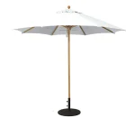 GU1003 Teak Centre Pole Garden Umbrella - Image 5