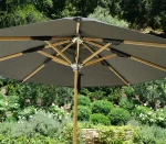 GU1003 Teak Centre Pole Garden Umbrella - Image 3