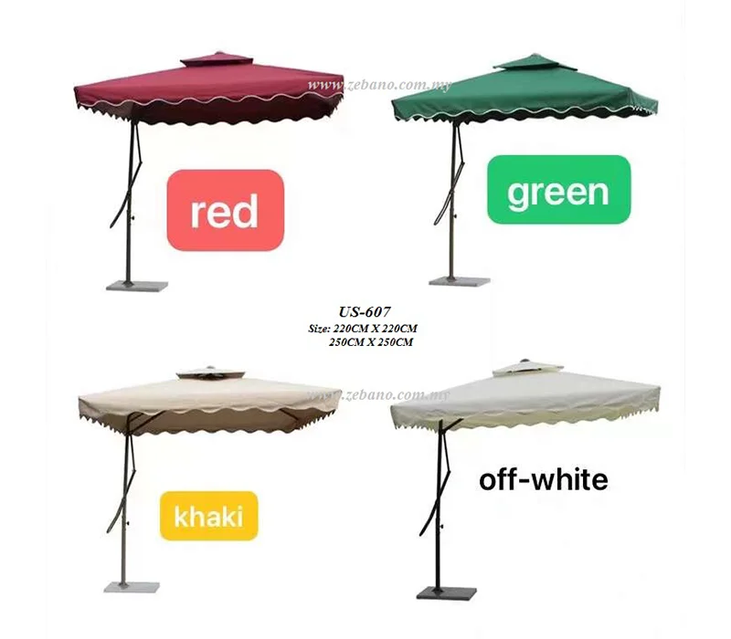 GU607 SIDE POLE UMBRELLA S250CM GU607 Side Pole Umbrella S250cm - Image 1